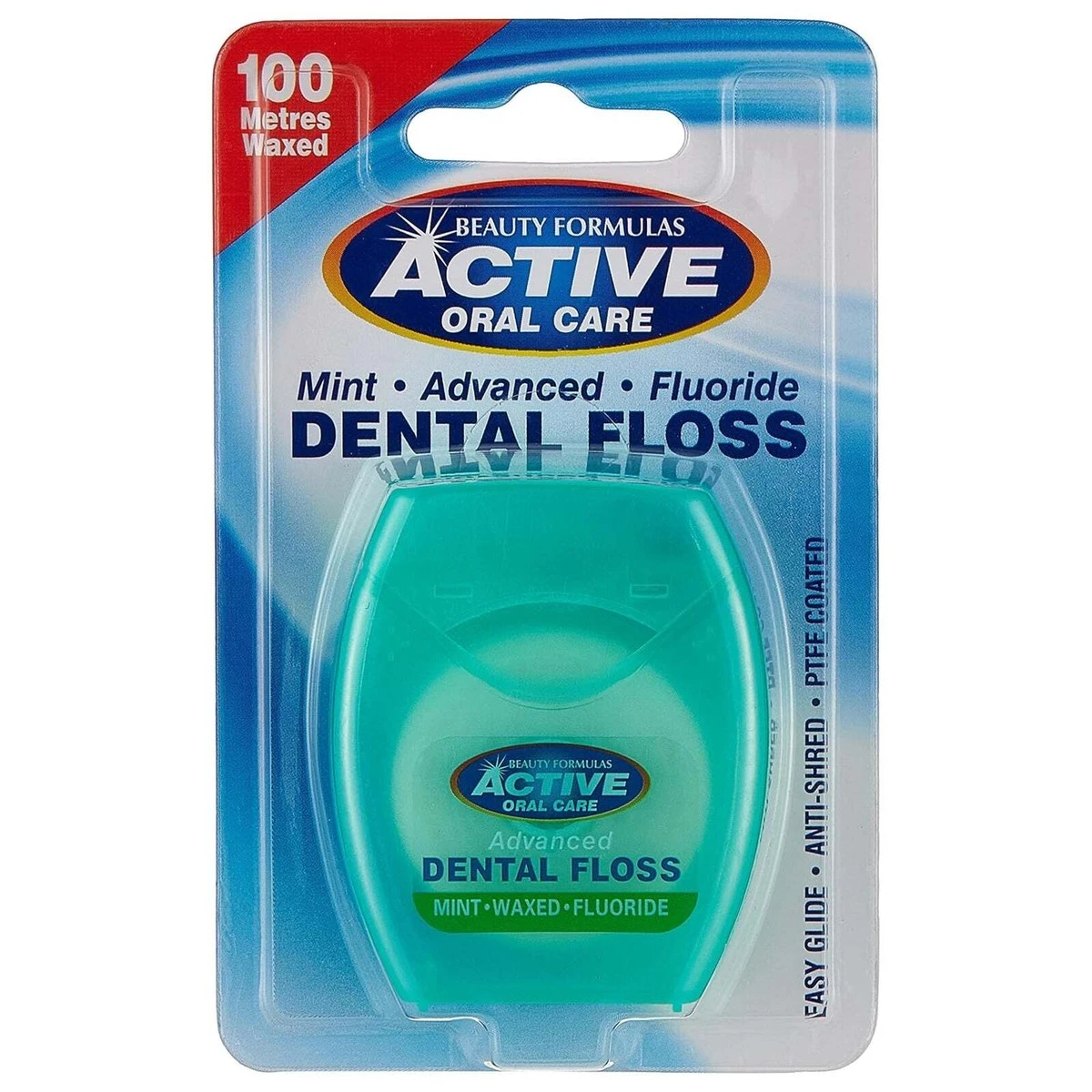 Active Advanced Mint Waxed Dental Floss 100Ml